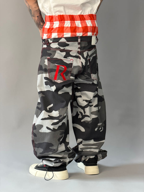 BALLON MUTANDA CAMO NERO/ROSSO