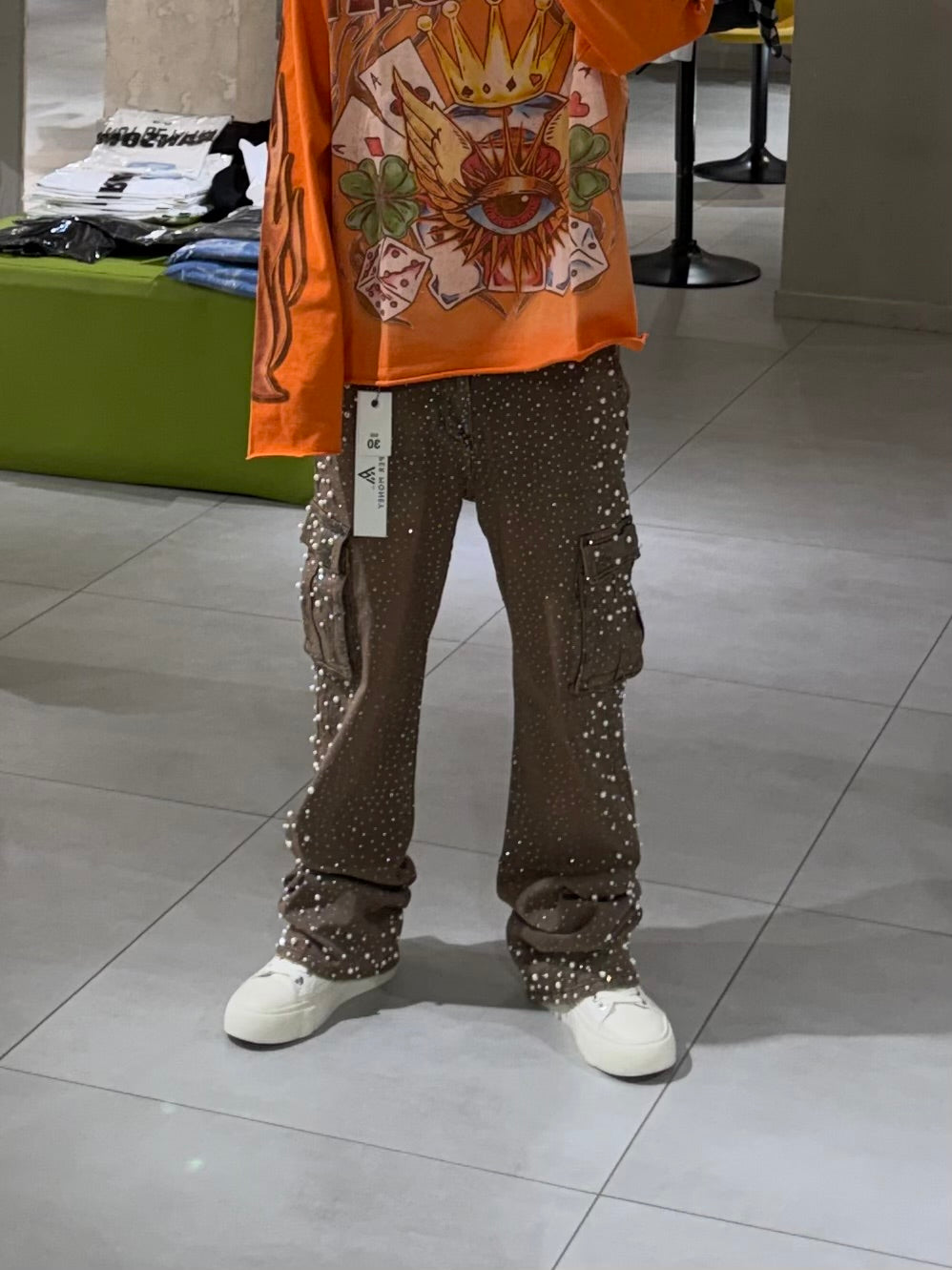 PM1075 - PANTALONE - PAPER MONEY